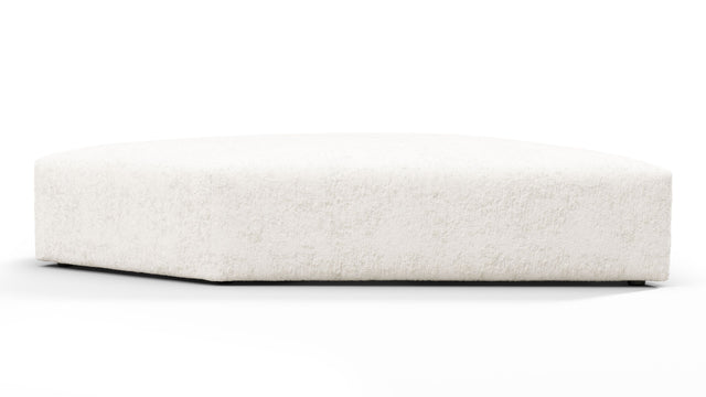 On the Rocks - On the Rocks Module, Seat Section 3, White Textured Chenille