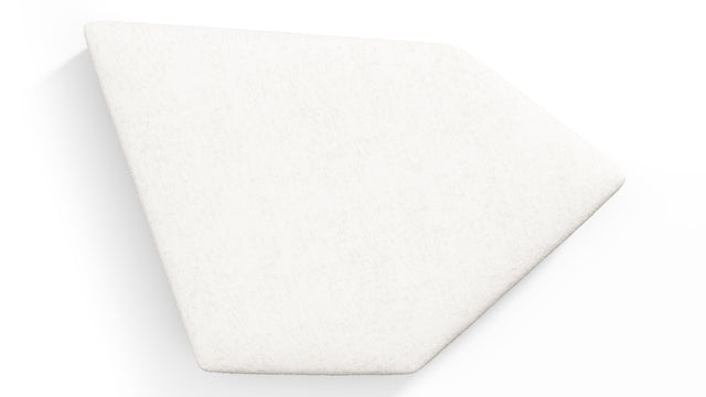 On the Rocks - On the Rocks Module, Seat Section 3, White Textured Chenille