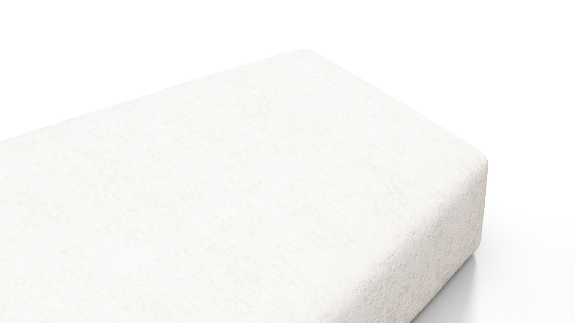 On the Rocks - On the Rocks Module, Seat Section 1, White Textured Chenille