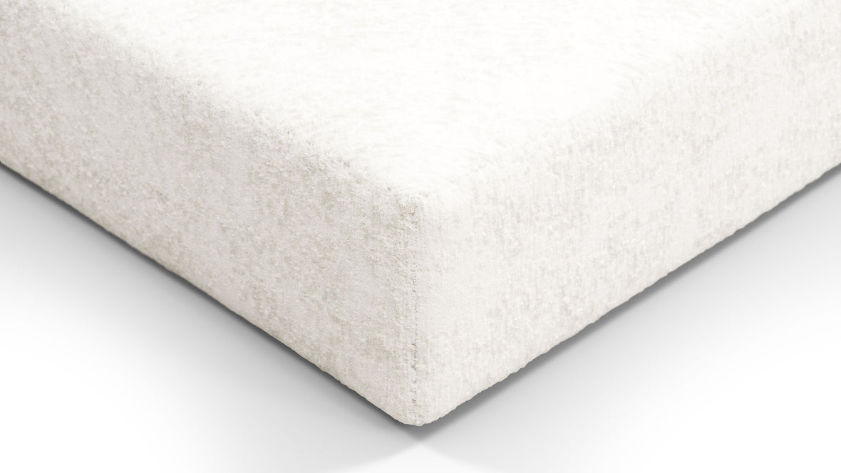 On the Rocks - On the Rocks Module, Seat Section 1, White Textured Chenille