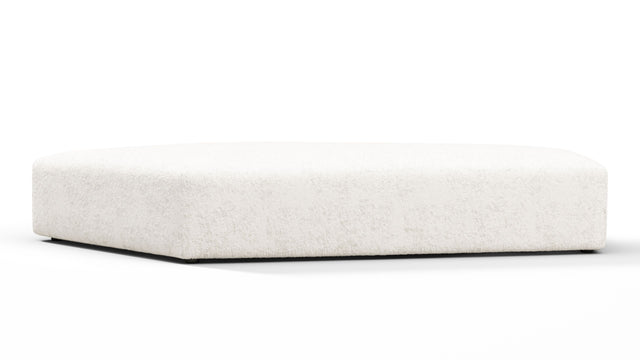 On the Rocks - On the Rocks Module, Seat Section 1, White Textured Chenille