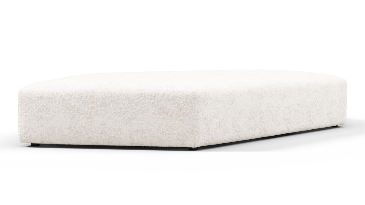 On the Rocks - On the Rocks Module, Seat Section 1, White Textured Chenille