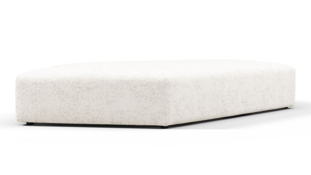 On the Rocks - On the Rocks Module, Seat Section 1, White Textured Chenille