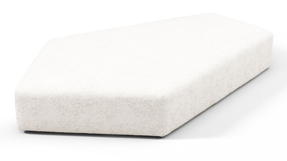 On the Rocks - On the Rocks Module, Seat Section 1, White Textured Chenille