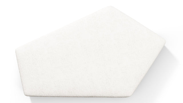 On the Rocks - On the Rocks Module, Seat Section 1, White Textured Chenille