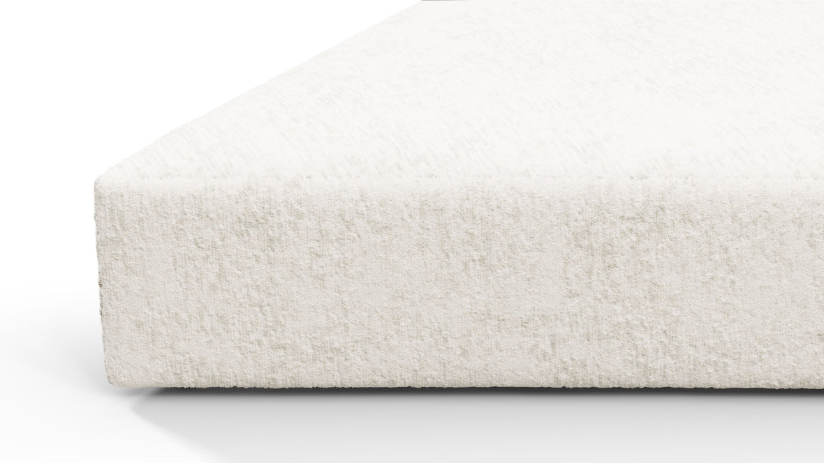 On the Rocks - On the Rocks Module, Seat Section 2, White Textured Chenille
