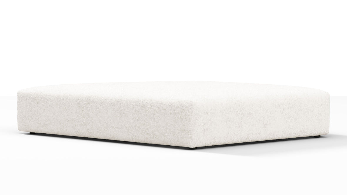 On the Rocks - On the Rocks Module, Seat Section 2, White Textured Chenille
