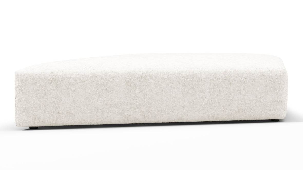 On the Rocks - On the Rocks Module, Seat Section 2, White Textured Chenille