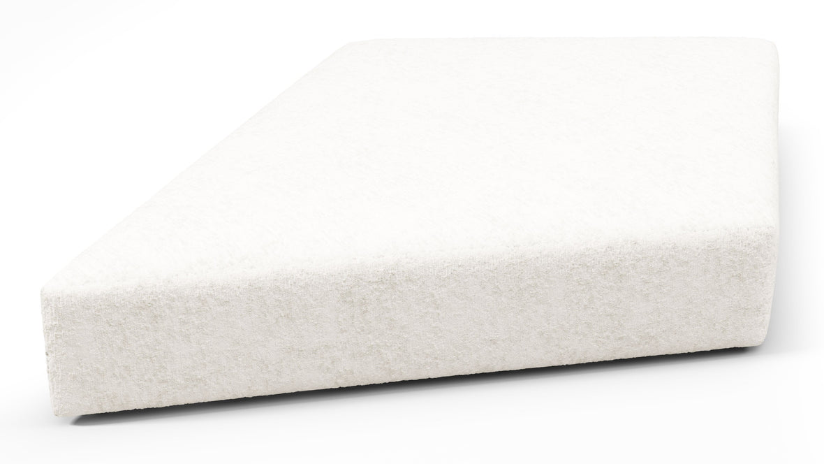 On the Rocks - On the Rocks Module, Seat Section 2, White Textured Chenille