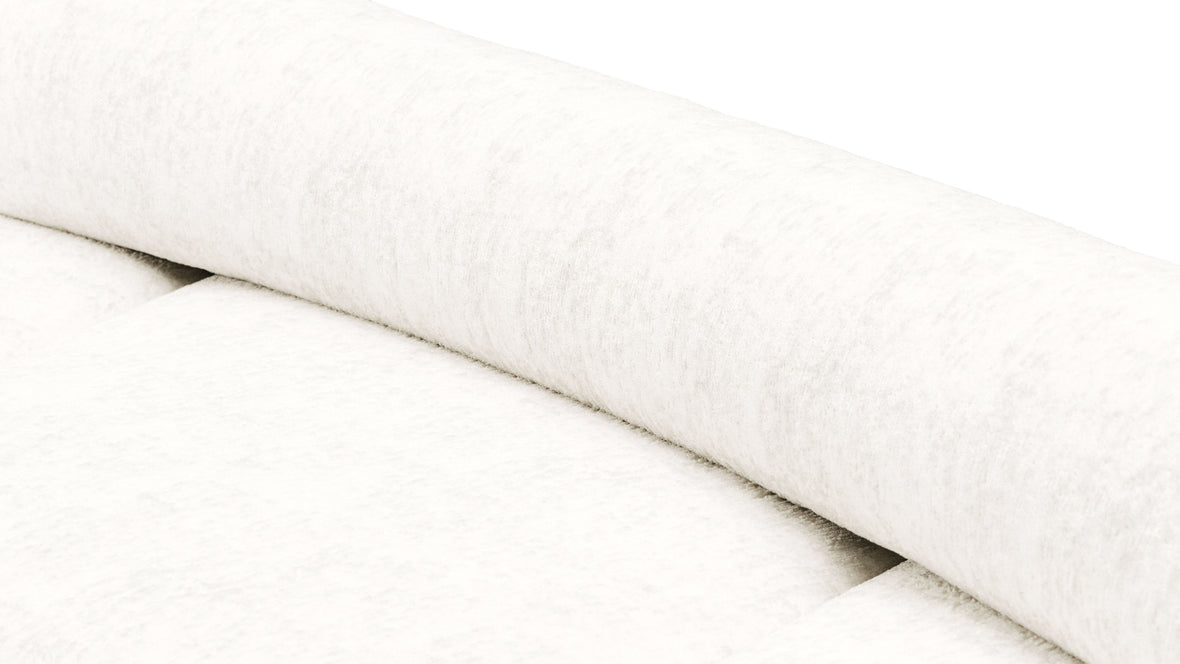 On the Rocks - On the Rocks Sofa, Large Corner, White Textured Chenille