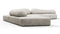 On the Rocks - On the Rocks Sofa, Left Corner, Dove Textured Chenille