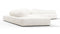 On the Rocks - On the Rocks Sofa, Left Corner, White Textured Chenille