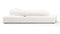 On the Rocks - On the Rocks Sofa, Left Corner, White Textured Chenille