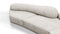 On the Rocks - On the Rocks Sofa, Right Corner, Dove Textured Chenille
