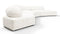 On the Rocks - On the Rocks Sofa, Right Corner, White Textured Chenille