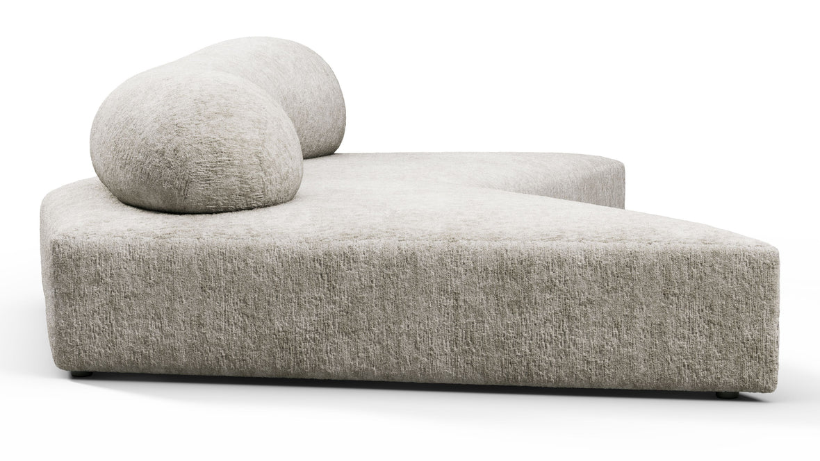 On the Rocks - On the Rocks Sofa, Small, Dove Textured Chenille
