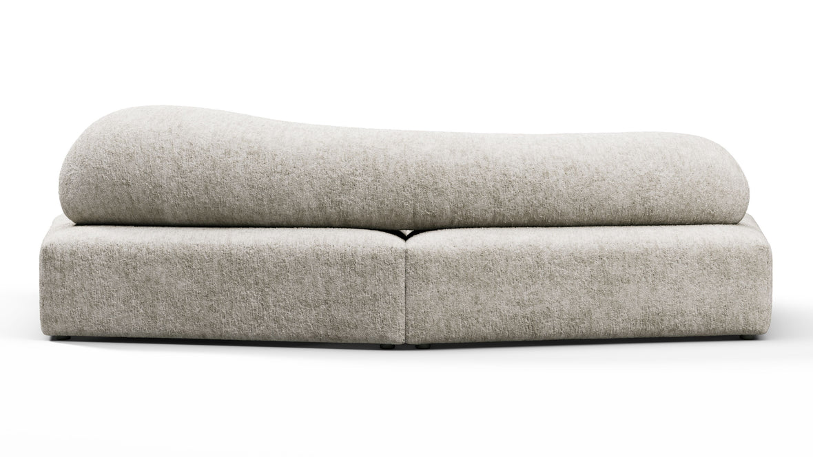 On the Rocks - On the Rocks Sofa, Small, Dove Textured Chenille