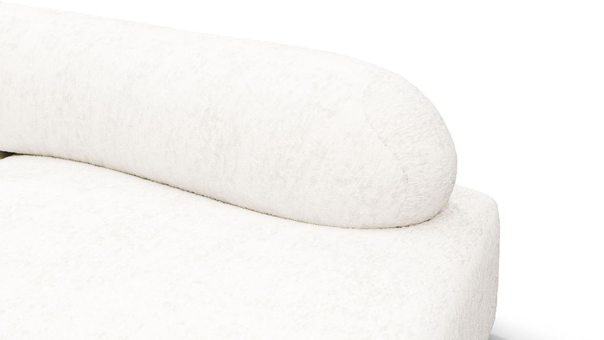 On the Rocks - On the Rocks Sofa, Small, White Textured Chenille