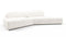 On the Rocks - On the Rocks Sofa, Small, White Textured Chenille