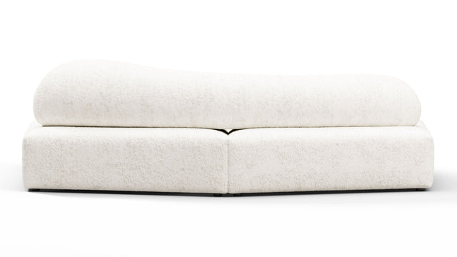 On the Rocks - On the Rocks Sofa, Small, White Textured Chenille