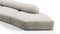 On the Rocks - On the Rocks Sofa, Three Seater, Left, Dove Textured Chenille