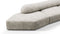 On the Rocks - On the Rocks Sofa, Three Seater, Right, Dove Textured Chenille