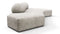 On the Rocks - On the Rocks Sofa, Three Seater, Right, Dove Textured Chenille