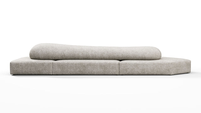 On the Rocks - On the Rocks Sofa, Three Seater, Right, Dove Textured Chenille