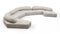 On the Rocks - On the Rocks Sofa, U Shape, Dove Textured Chenille