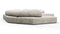 On the Rocks - On the Rocks Sofa, U Shape, Dove Textured Chenille