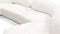 On the Rocks - On the Rocks Sofa, U Shape, White Textured Chenille