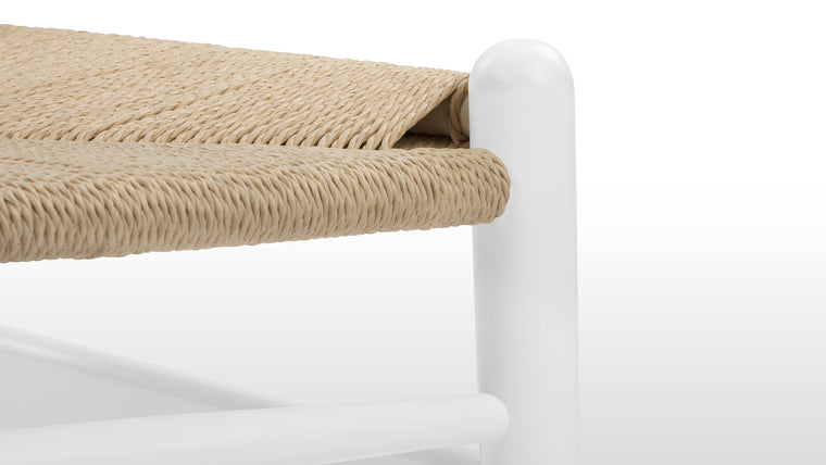 Meticulously constructed|The beauty is truly in the details when it comes to the Wish Chair. Each chair is handcrafted, as evidenced by the stunningly intricate seat, which is woven by hand by our artisans. Our wish is that you’ll use your Wish Chairs on a daily basis before passing them down to future generations.
