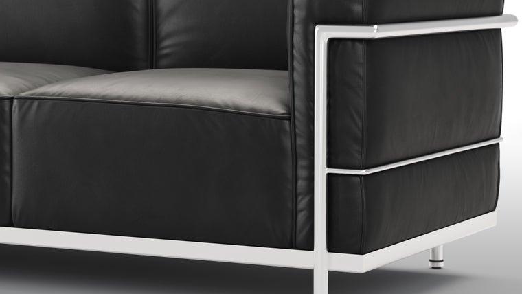 CLOUD LIKE COMFORT | The Grand Modele Three-Person Sofa begs you to make yourself (and a couple friends) comfortable in its plump cushions, which gently cradle you and impart an ethereal experience to any living space. Welcome to heaven on earth.
