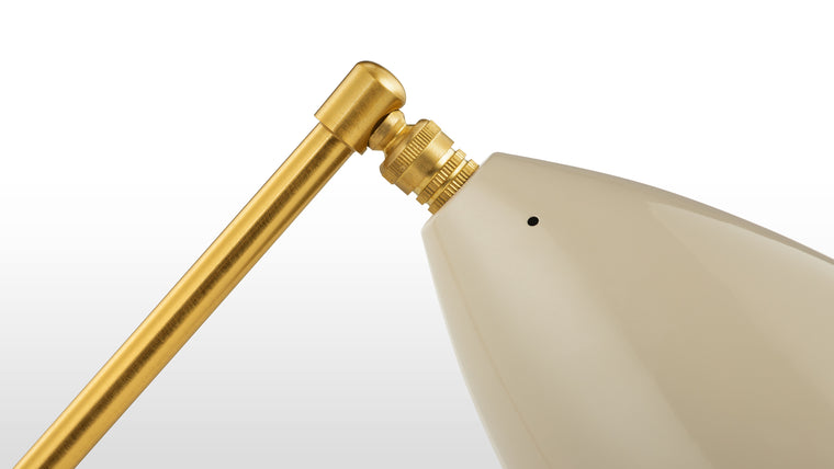 CUSTOMIZED LIGHTING | Thanks to its convenient swiveling head, the Grasshopper Table Lamp provides glare-free illumination right where you need it. Ideal for living areas, studies and offices, the lamp easily adjusts for virtually any task.
