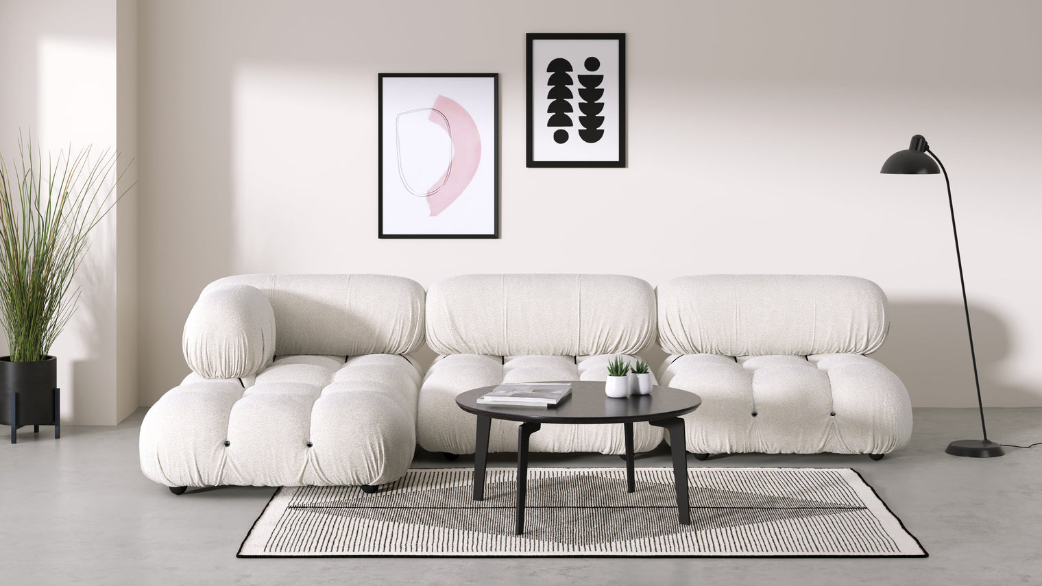 Stylish Sectional|With the Bellini’s sectional design, you can create a sofa that suits your space. The soft curves of each carefully crafted cushion create a luxurious and comfortable seat for the ultimate in stylish comfort.
