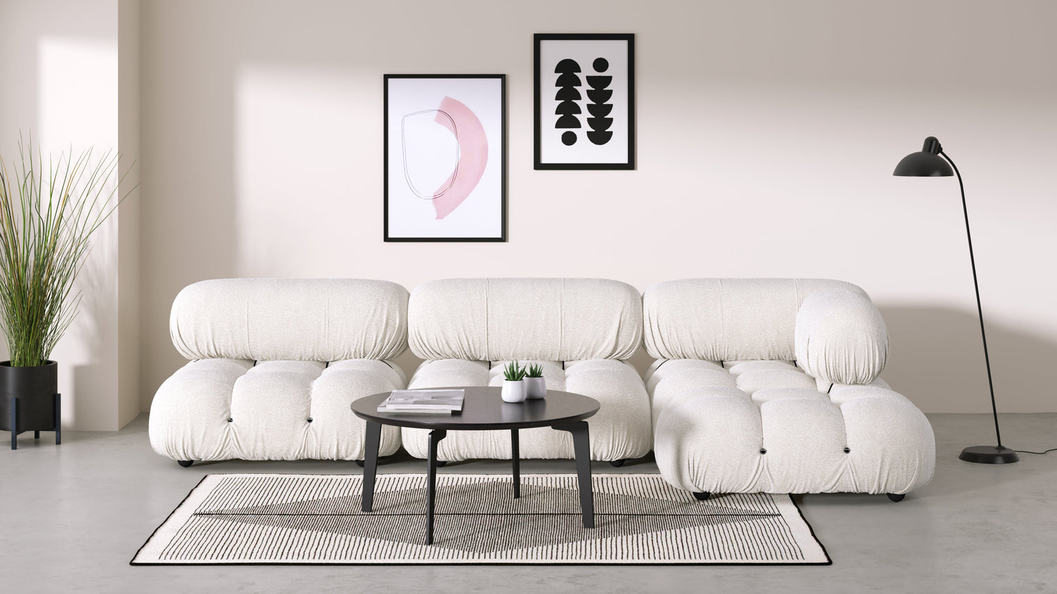 Stylish Sectional|With the Bellini’s sectional design, you can create a sofa that suits your space. The soft curves of each carefully crafted cushion create a luxurious and comfortable seat for the ultimate in stylish comfort.
