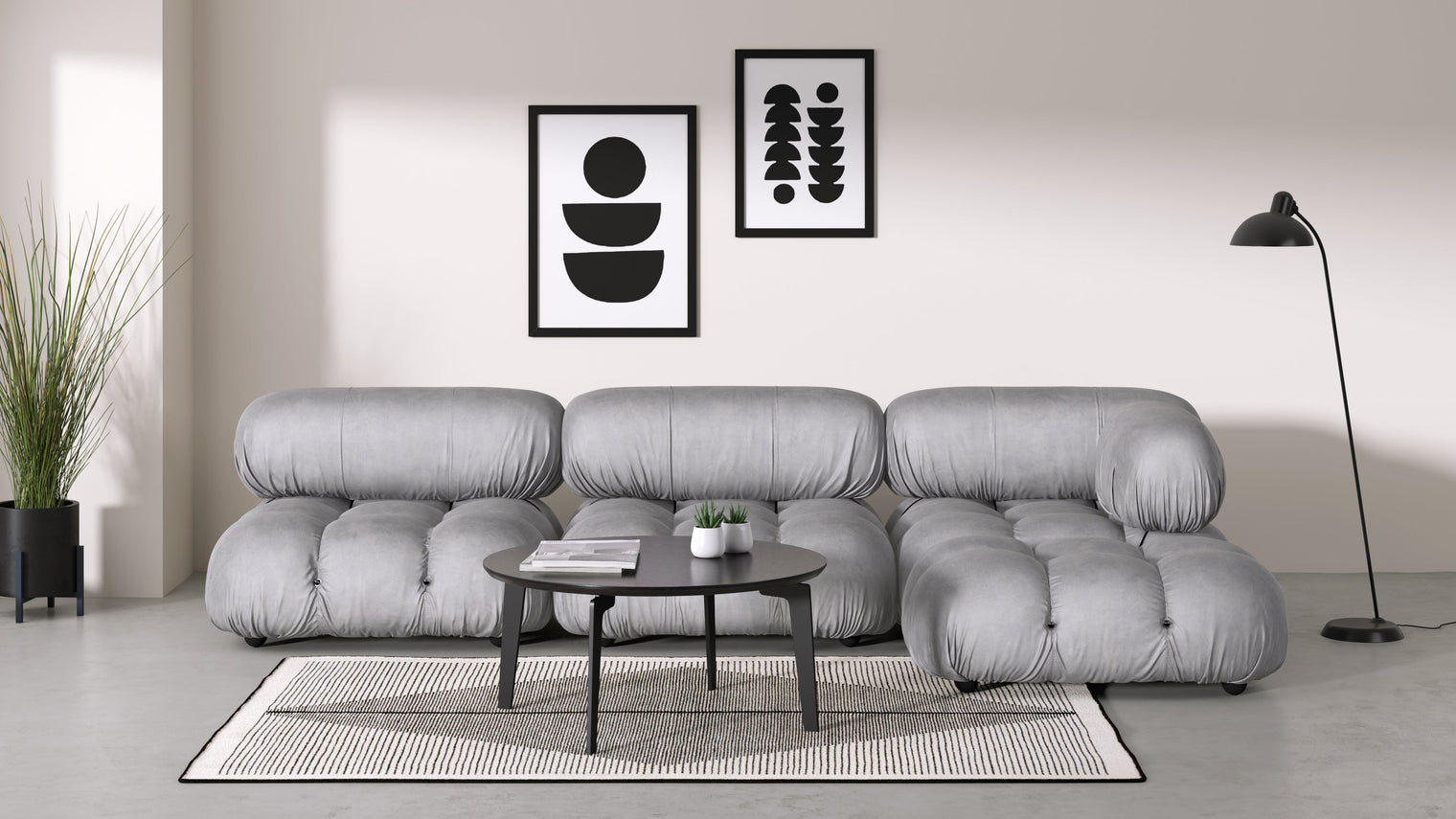 Stylish Sectional|With the Bellini’s sectional design, you can create a sofa that suits your space. The soft curves of each carefully crafted cushion create a luxurious and comfortable seat for the ultimate in stylish comfort.
