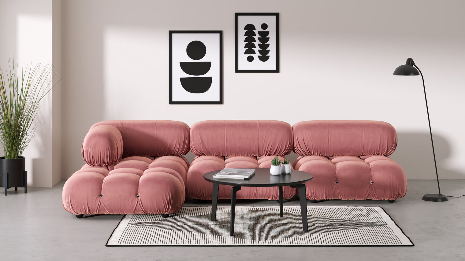 Stylish Sectional|With the Bellini’s sectional design, you can create a sofa that suits your space. The soft curves of each carefully crafted cushion create a luxurious and comfortable seat for the ultimate in stylish comfort.
