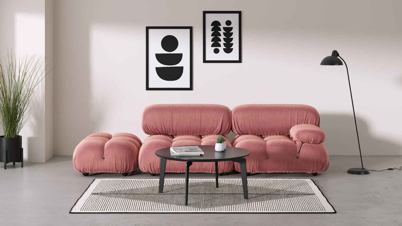 Stylish Sectional|With the Bellini’s sectional design, you can create a sofa that suits your space. The soft curves of each carefully crafted cushion create a luxurious and comfortable seat for the ultimate in stylish comfort.
