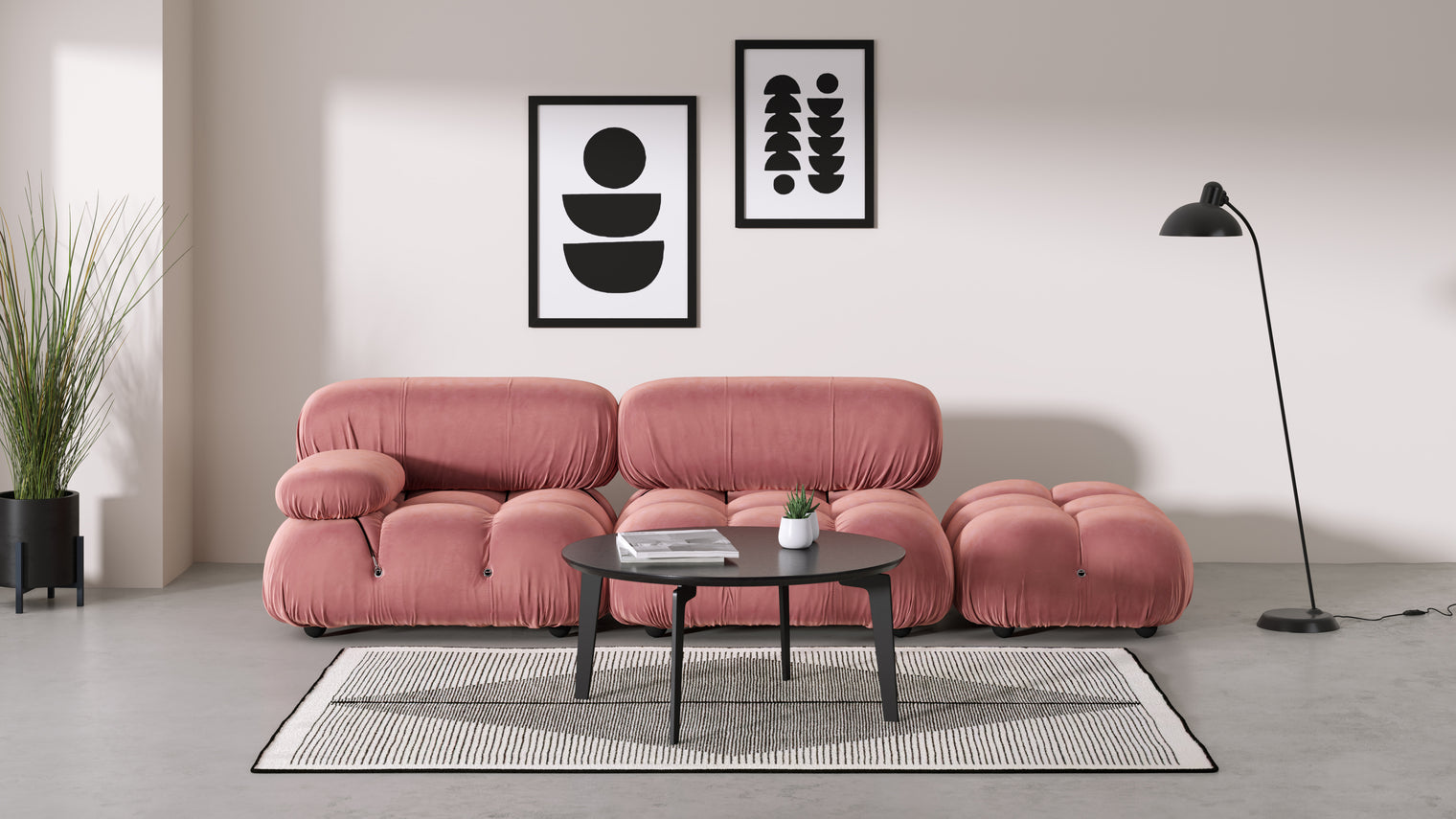 Stylish Sectional|With the Bellini’s sectional design, you can create a sofa that suits your space. The soft curves of each carefully crafted cushion create a luxurious and comfortable seat for the ultimate in stylish comfort.
