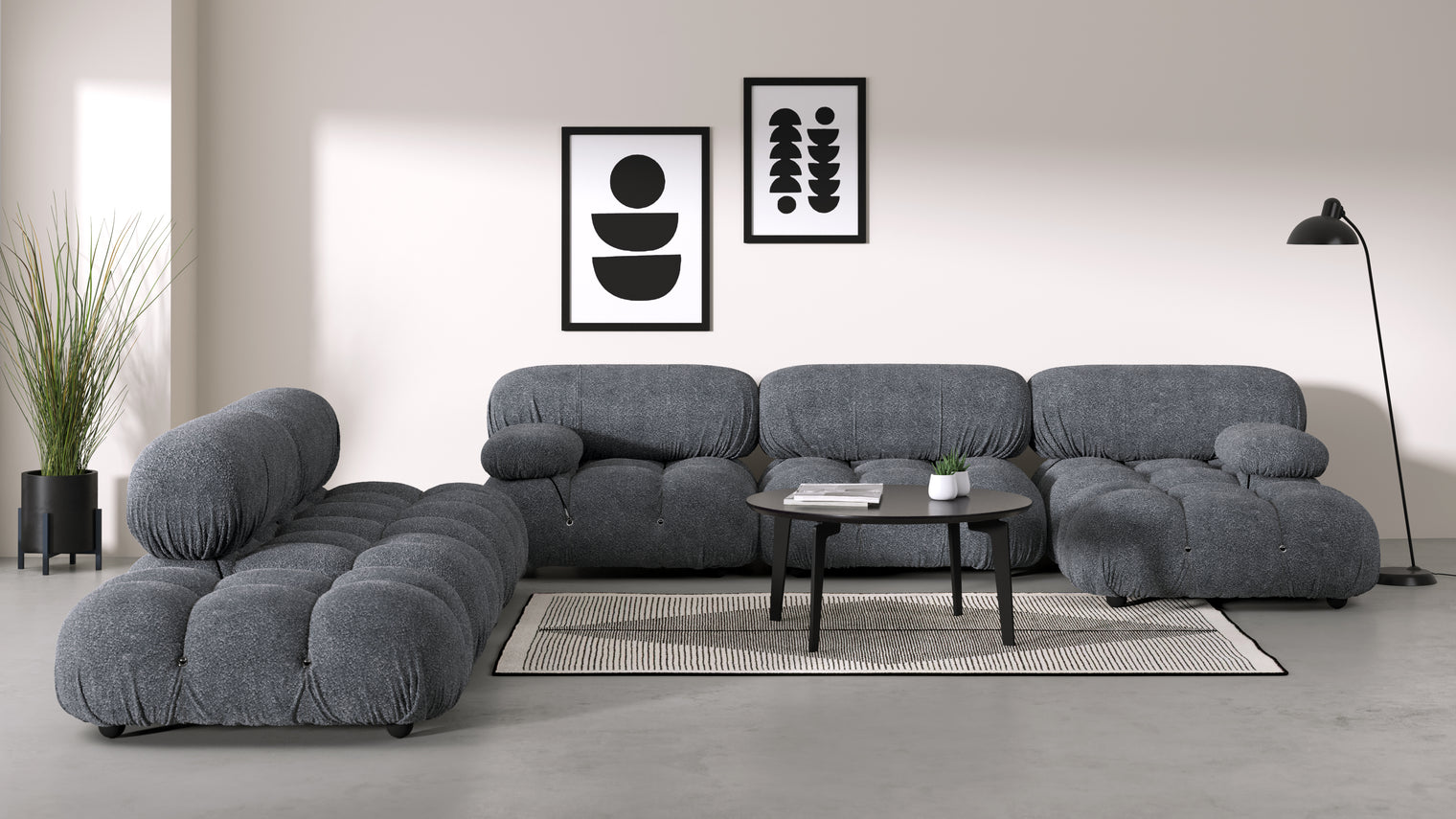 Stylish Sectional|With the Bellini’s sectional design, you can create a sofa that suits your space. The soft curves of each carefully crafted cushion create a luxurious and comfortable seat for the ultimate in stylish comfort.

