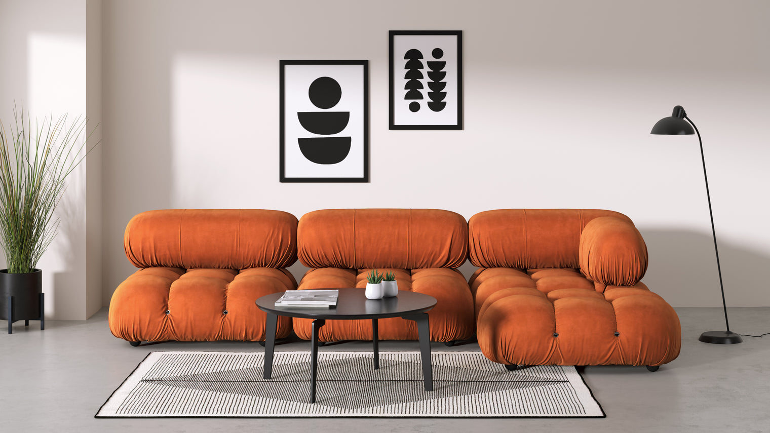 Stylish Sectional|With the Bellini’s sectional design, you can create a sofa that suits your space. The soft curves of each carefully crafted cushion create a luxurious and comfortable seat for the ultimate in stylish comfort.
