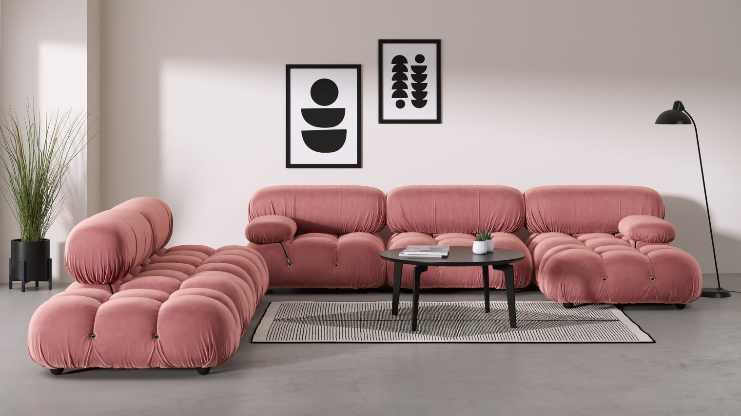 Stylish Sectional|With the Bellini’s sectional design, you can create a sofa that suits your space. The soft curves of each carefully crafted cushion create a luxurious and comfortable seat for the ultimate in stylish comfort.
