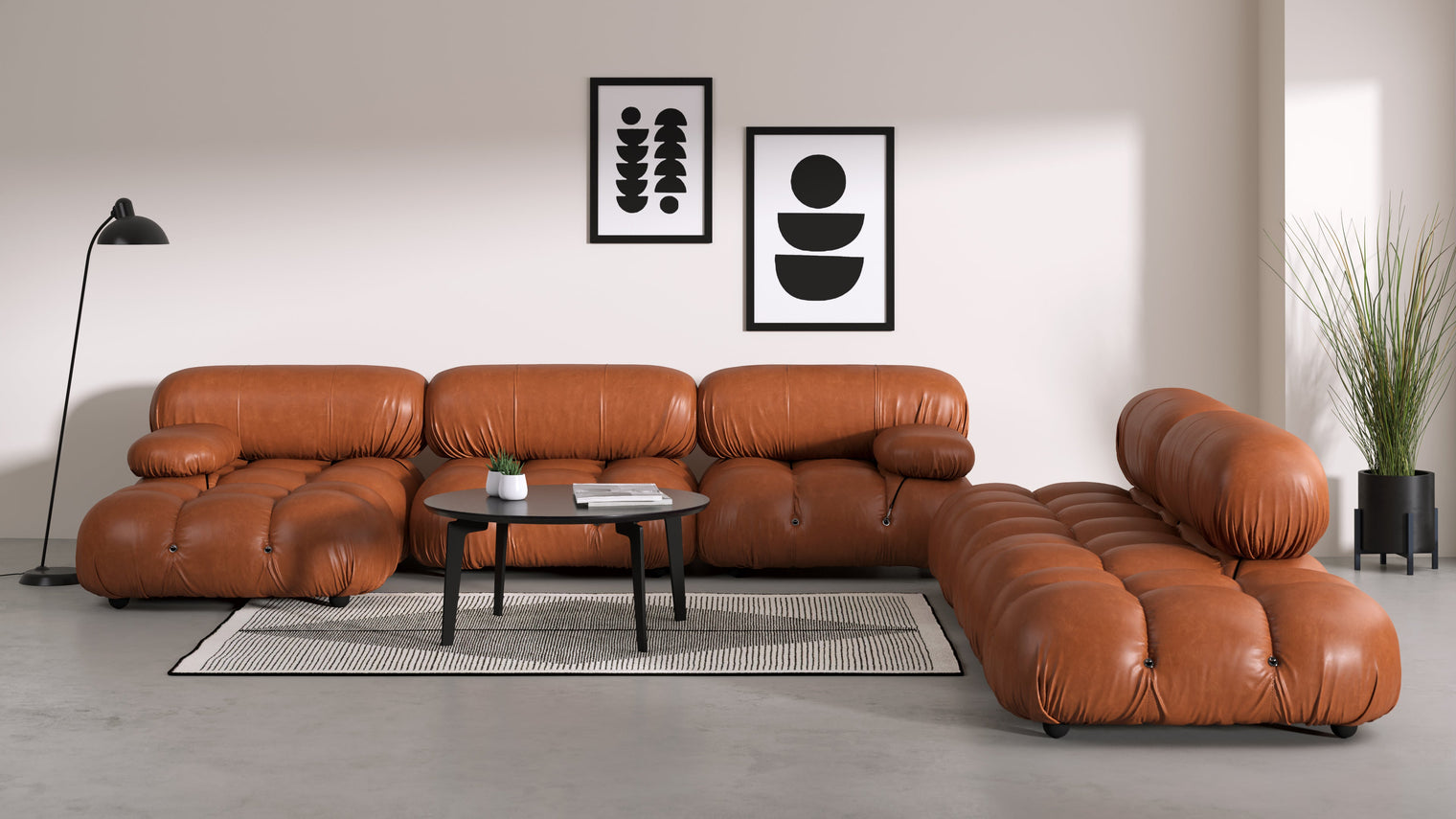 Stylish Sectional|With the Bellini’s sectional design, you can create a sofa that suits your space. The soft curves of each carefully crafted cushion create a luxurious and comfortable seat for the ultimate in stylish comfort.
