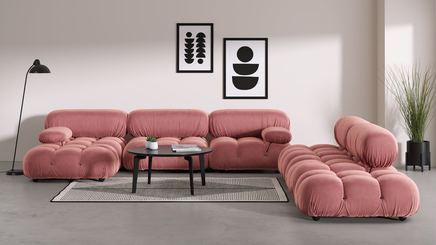 Stylish Sectional|With the Bellini’s sectional design, you can create a sofa that suits your space. The soft curves of each carefully crafted cushion create a luxurious and comfortable seat for the ultimate in stylish comfort.
