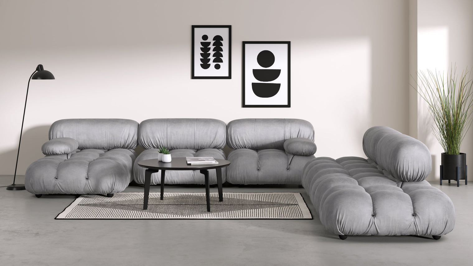 Stylish Sectional|With the Bellini’s sectional design, you can create a sofa that suits your space. The soft curves of each carefully crafted cushion create a luxurious and comfortable seat for the ultimate in stylish comfort.
