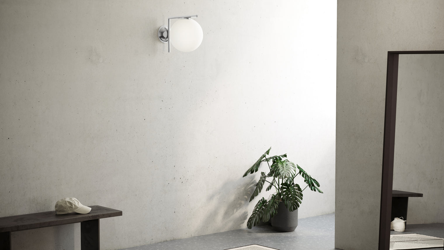 IC - IC Wall Light, Chrome