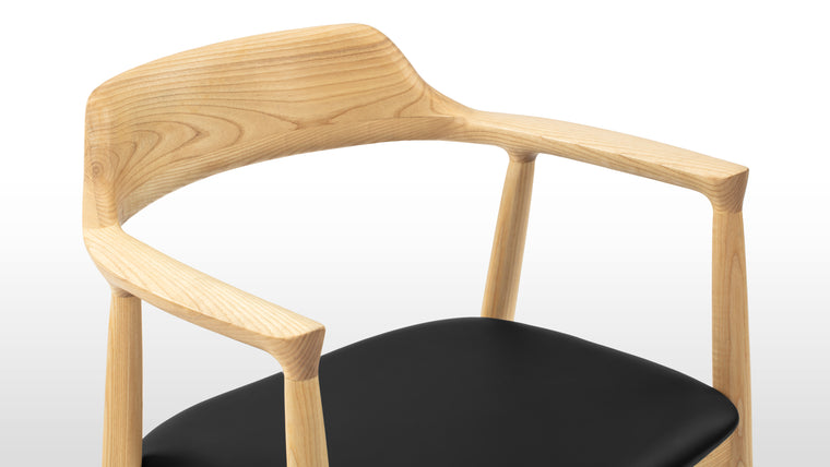 Natural Beauty | Crafted with great attention to detail, this chair is made from solid wood, ensuring durability and a warm, natural appearance. The careful selection of wood and precise craftsmanship results in a chair that is not only visually appealing but also built to last.
