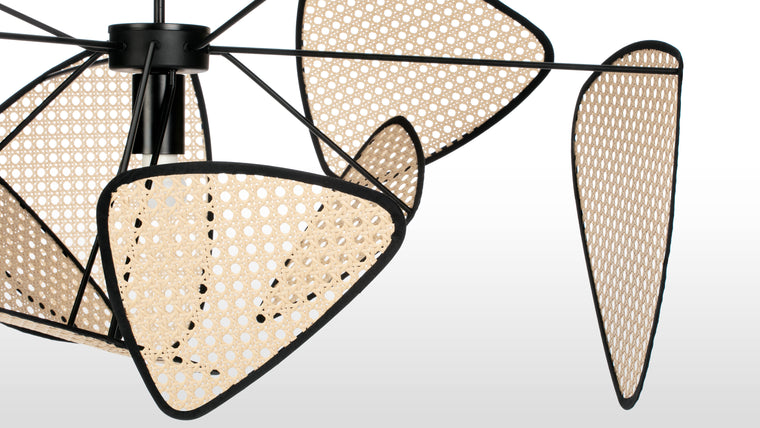 Captivating Craftsmanship | Blending artful craftsmanship into its unique diffuser design, this light not only adds allure to any room but also radiates a warm, inviting glow, creating a cozy ambiance while casting captivating light and shadow effects.
