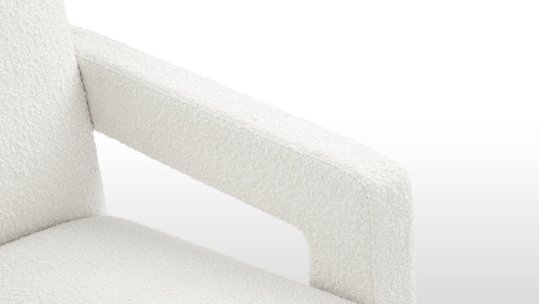 Supreme Comfort | Designed with ultimate comfort in mind, the Utrecht Armchair boasts generous proportions and plush cushioning. The plush seat provides exceptional support for extended periods of lounging or relaxation. The armrests and seat are carefully angled for optimum ergonomic comfort.
